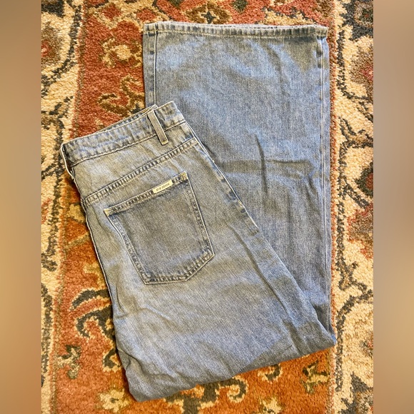 Eve Denim High Rise Wide Leg Charlotte Cotton Jeans - Made in USA - Picture 2 of 12